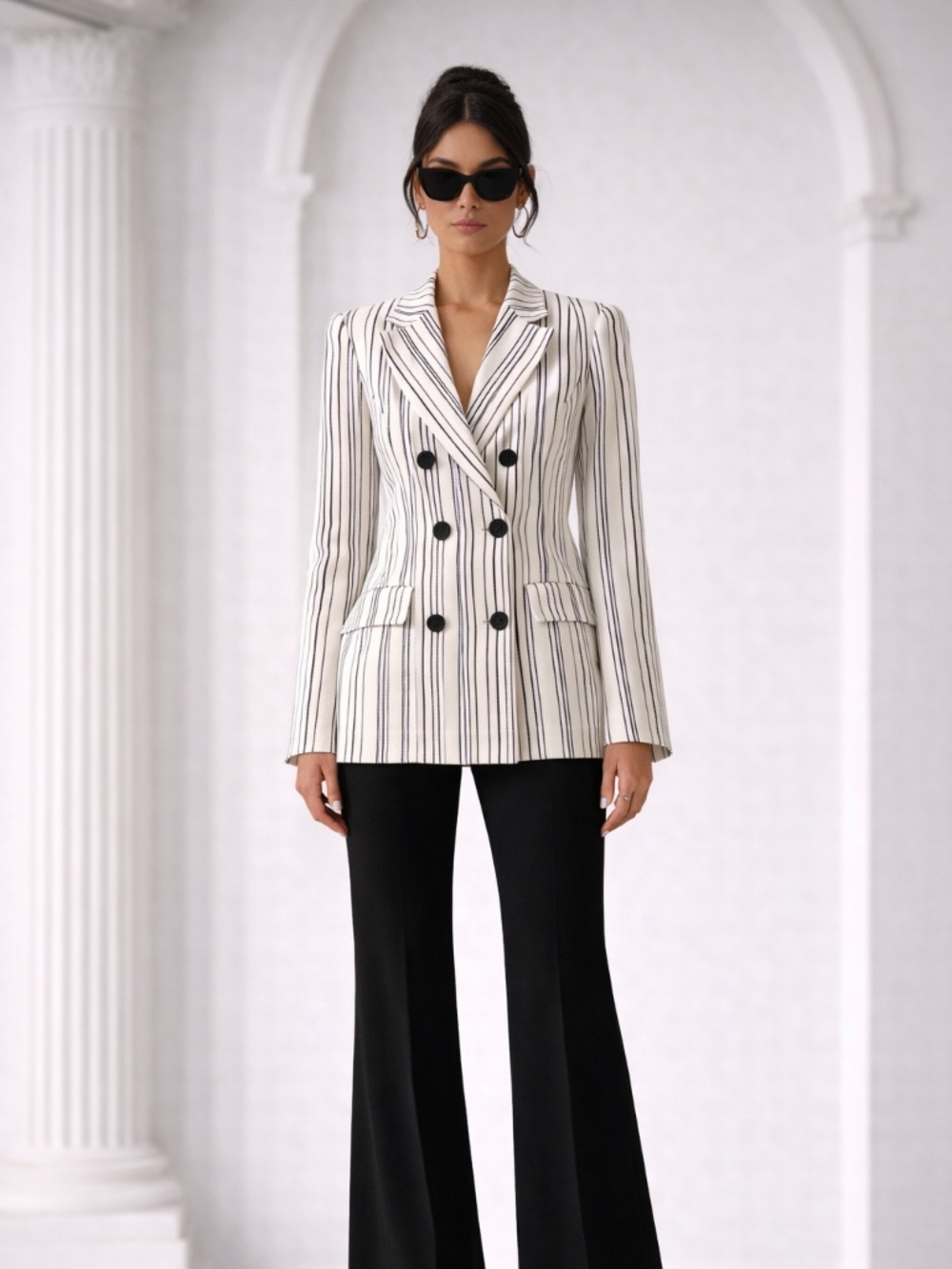 NWT Liverpool Los Angeles Pinstripe Blazer in XS
